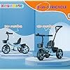 Kidsmate Junior Tricycle for Kids with Parental Control | Cycle for Kids 1-4 Years | Baby Cycle | Bicycle with Storage Basket, Cushion Seat and Seat Belt Carrying Capacity 30 Kgs (Blue) - Image 3