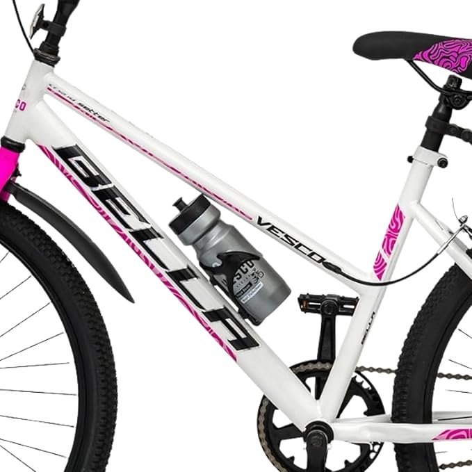 VESCO Bella 26T Ladies Cycle for Women | Single Speed | Rigid Fork | Frame 16 Inch | Ideal for 13+ Years Girls City Bike (Pink) - Image 2