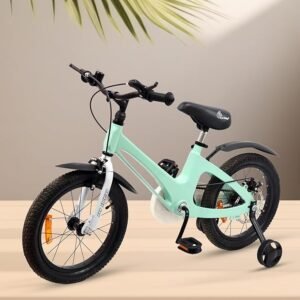 R for Rabbit Tiny Toes Magna 14T Magnesium Frame Bicycle for Kids with Disc Brake for 3 to 5 Years Baby Boys & Girls of Upto 40 Kgs Weight Capacity - 90% Installed (Lake Blue),Rigid,20.5 cm