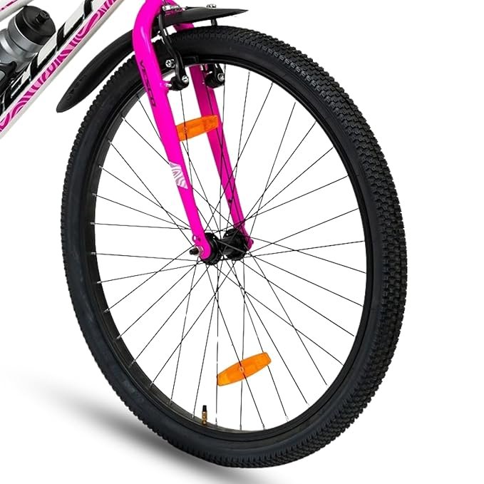 VESCO Bella 26T Ladies Cycle for Women | Single Speed | Rigid Fork | Frame 16 Inch | Ideal for 13+ Years Girls City Bike (Pink) - Image 5