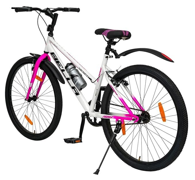 VESCO Bella 26T Ladies Cycle for Women | Single Speed | Rigid Fork | Frame 16 Inch | Ideal for 13+ Years Girls City Bike (Pink) - Image 3