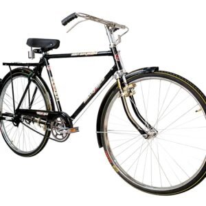 Rally Popular 22 Inch Men's Full Size Bicycle | with Carrier, Stand and Lock | Single Speed (48 Teeth Heavy Duty Chainwheel), Road Bike